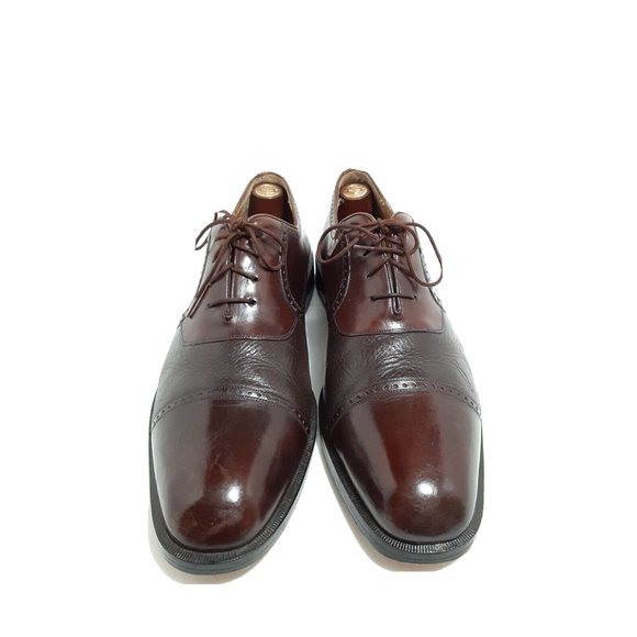 MEZLAN NICOLA Burgundy men dress shoes cap toe size 11.5 M